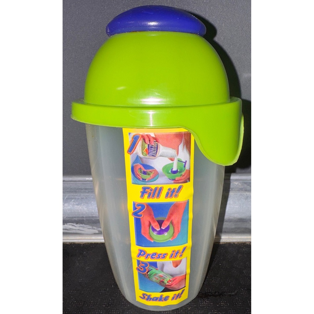 Guateplast Salad to Go Shaker Container Green Purple Portable Meal Prep Cup